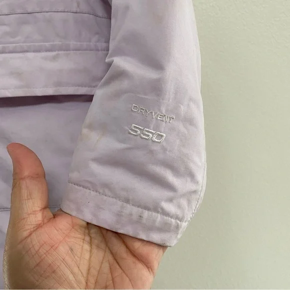 The North Face Jacket Kids Size 6T Lavender Hooded 550 Down Puffer coat - Picture 5 of 15